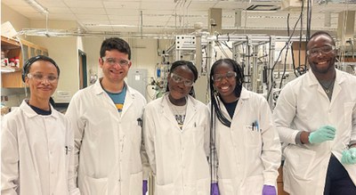 REM and REU students and their mentors in Professor Raj Gounder’s lab.