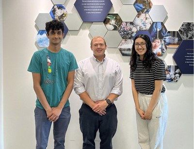 Young Scholars Aaviskar Khatiwada and Erika Ruiz-Yamamoto With Professor Jason Hicks at Notre Dame.