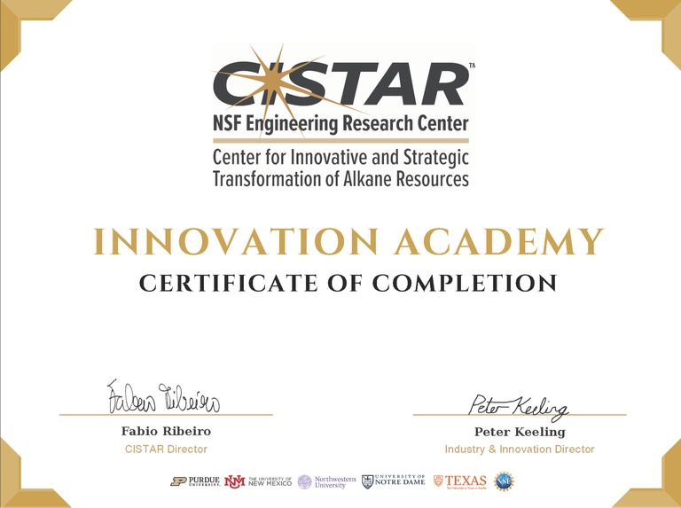 CISTAR Innovation Academy Certificate .PNG