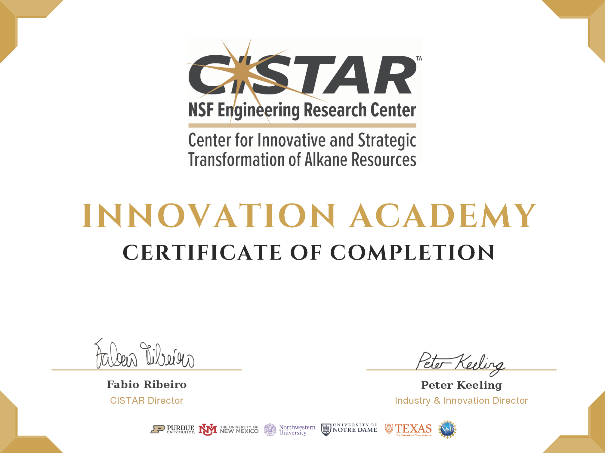 CISTAR Innovation Academy Certificate .PNG