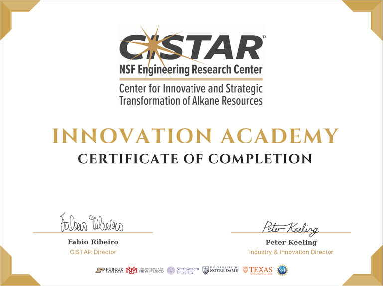 CISTAR Innovation Academy Certificate .PNG